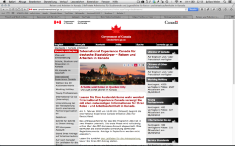 Die Visavergabe beginnt