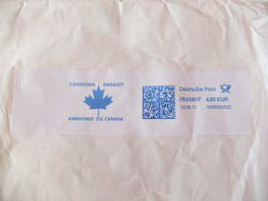 Absender: Kanadische Botschaft