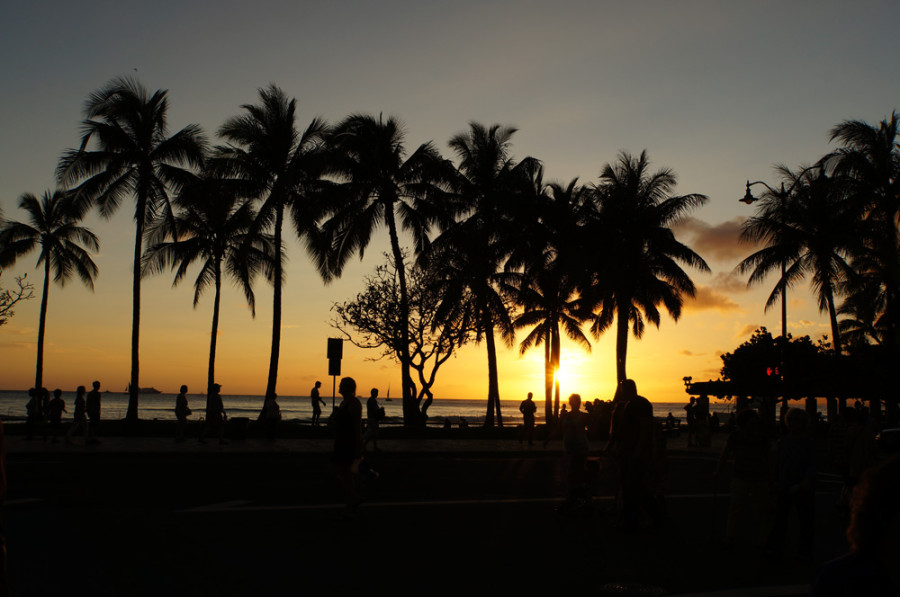 Sonnenuntergang in Hawaii